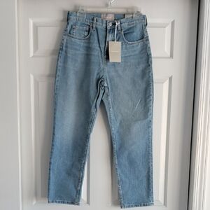 NWT Everlane High-Rise Straight Jeans in Light Blue
